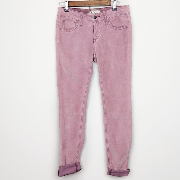 Free People Denim - Free People | Dusty Rose Corduroy Skinny Pants 27